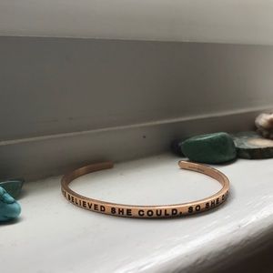 Rose Gold Mantra Bracelet